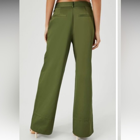 Forever 21 Button-Hem Wide-Leg Pants - Picture 4 of 10